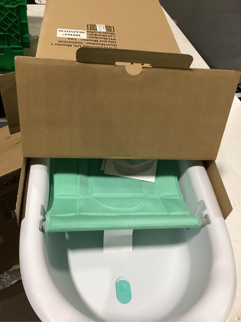Condition photo showing New/Like New for frida baby 4-in-1 grow-with-me baby bathtub, baby tub for newborns to toddler with removable bath seat & backrest for bath support in tub bath tub