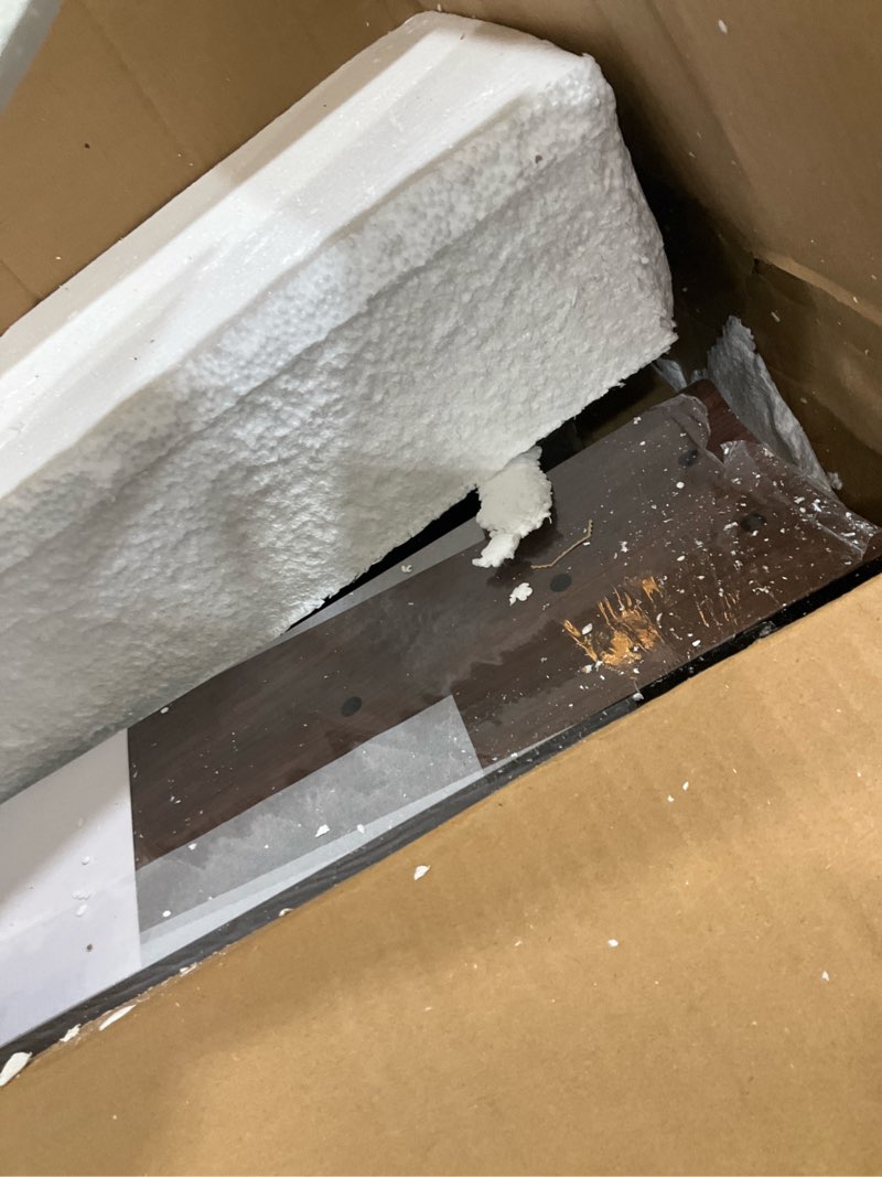 Condition photo showing Good Condition for 84 inch industrial ceiling fans with lights, large ceiling fan with quiet dc motor, 10 reverisble dual-color blades, 3cct,6 speeds,black commercial indoor/outdoor ceiling fans for patios/garage/porch