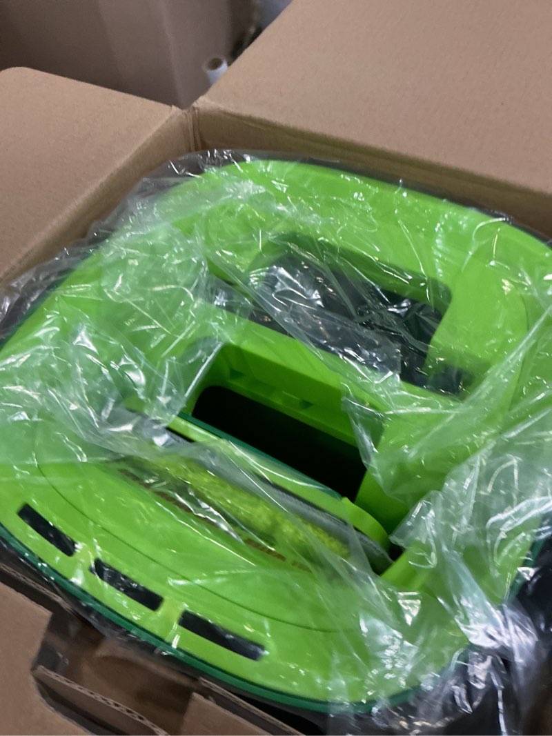 Condition photo showing New/Like New for libman rinse 'n wring mop and bucket system | microfiber floor mop | hardwood floor cleaner | wet & dry mop | clean & dirty water chambers | power blades | 4 total microfiber pads 4 pads