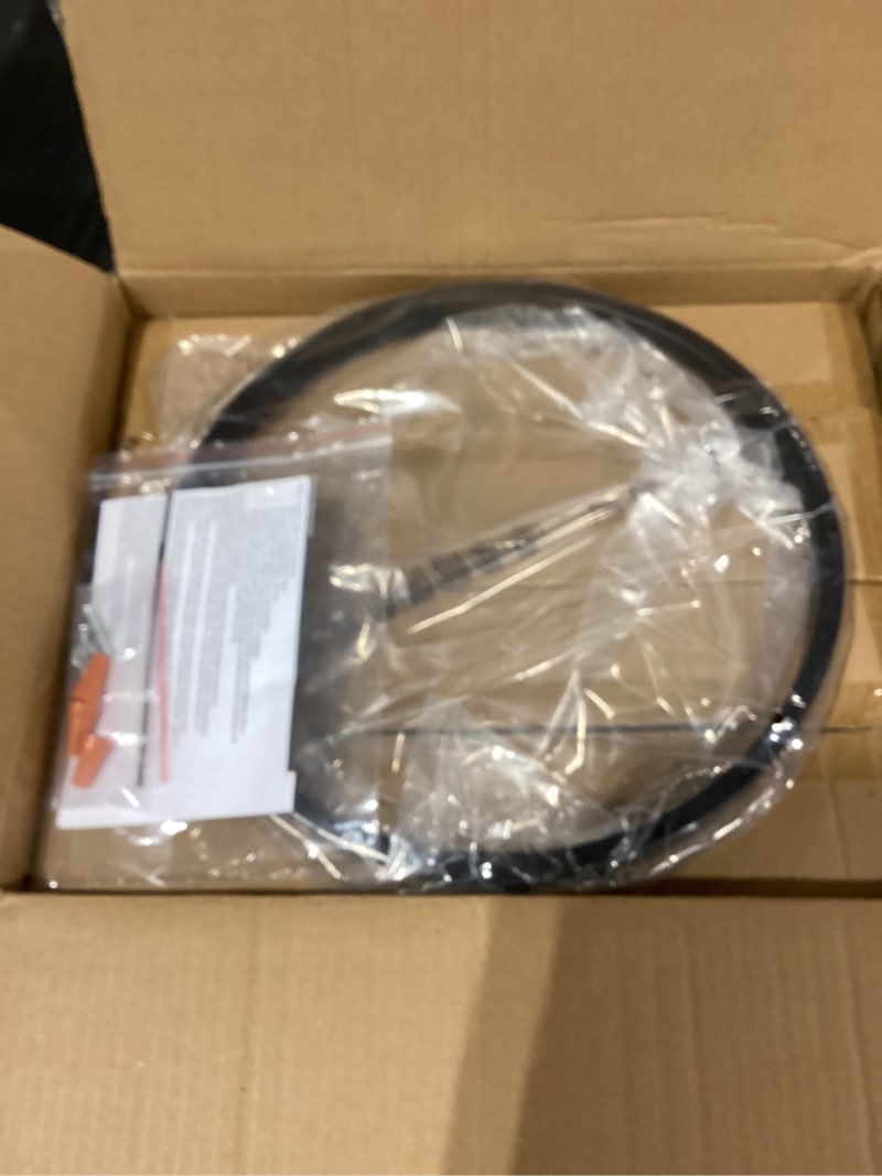 Condition photo showing Good Condition for Black Flush Mount Ceiling Light Fixture, 4-Light Farmhouse Semi Flush Mount Ceiling Light, Industrial Metal Chandelier Ceiling Lamp for Dining Room Hallway Entryway Kitchen, E26 Socket