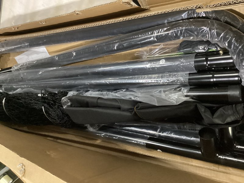 Condition photo showing As Is for mr l-screen baseball pitching screen 7x7ft, baseball pitching net, baseball protective screen, baseball softball screen for field, portable batting screen, pitcher screen safety screen for baseball…