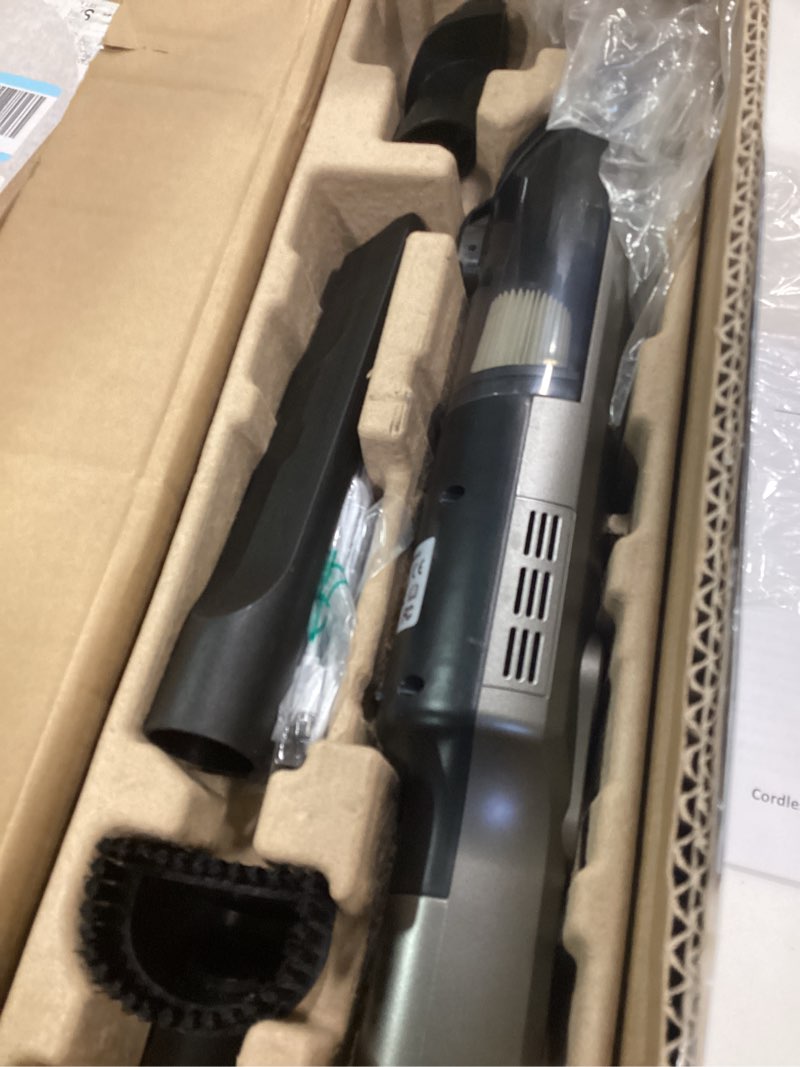 Condition photo showing As Is for Handheld Vacuum Cleaner Weighing Only 2 Pounds with Powerful Suction, Charging Plug, One-Touch Emptying and Removable Dust Collection Cup (Gray)