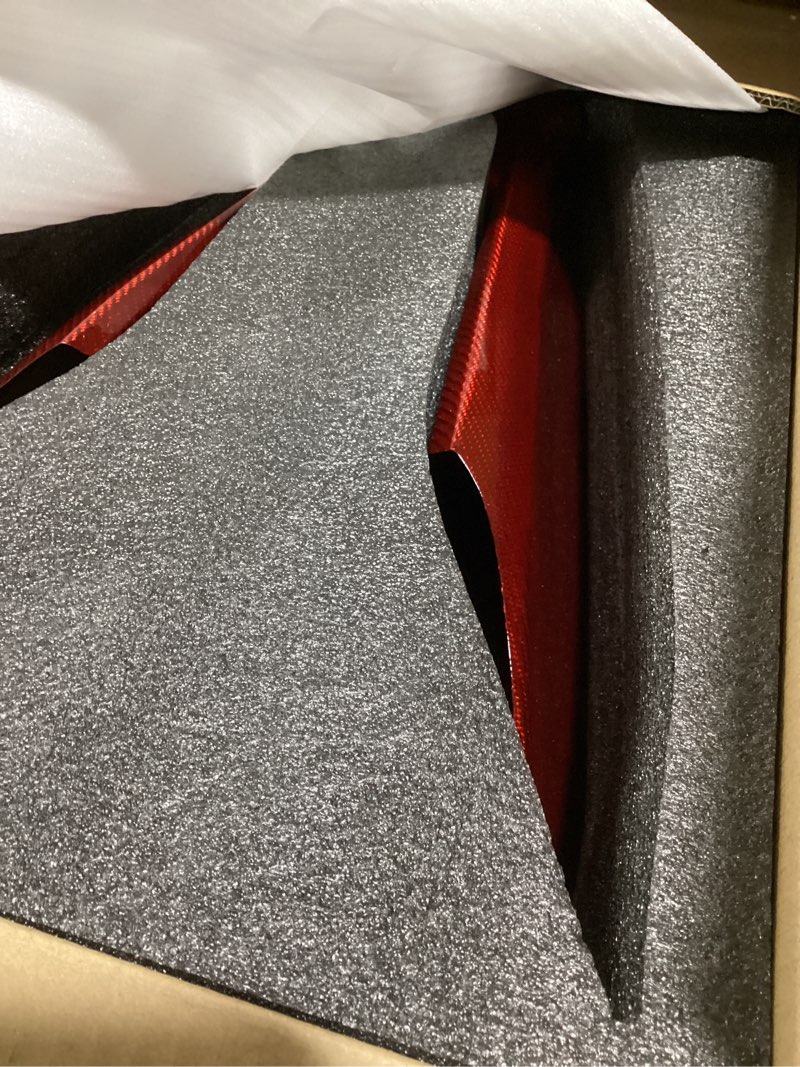Condition photo showing Good Condition for Hudiriy Carbon Fiber Mobile Phone Charging Cover Panel in The Middle of car seat Compatible with Cor