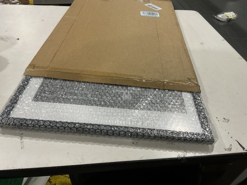 Condition photo showing As Is for upsimples 16x24 Picture Frame, Display Pictures 14x20 with Mat or 16 x 24 Without, Wall Hanging Poster Frames, Black, 1 Pack