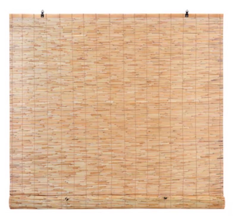 backyard x-scapes 72-in x 72-in natural light filtering cordless outdoor roman shade