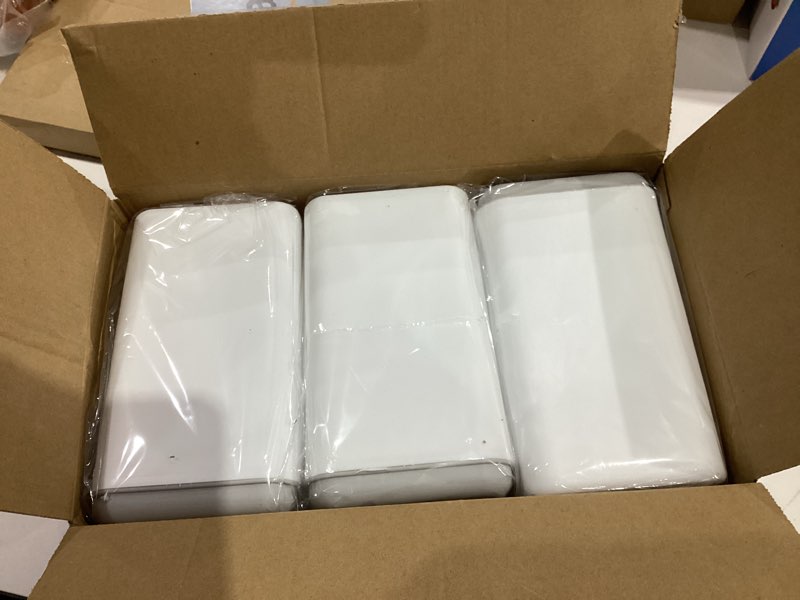 Condition photo showing New/Like New for Toilet Bowl Brush and Holder 3 Pack Sturdy Plastic Long Handled Toilet Brushes for Bathroom with Ventilated Base Easy to Assemble for Deep Cleaning (White 3)