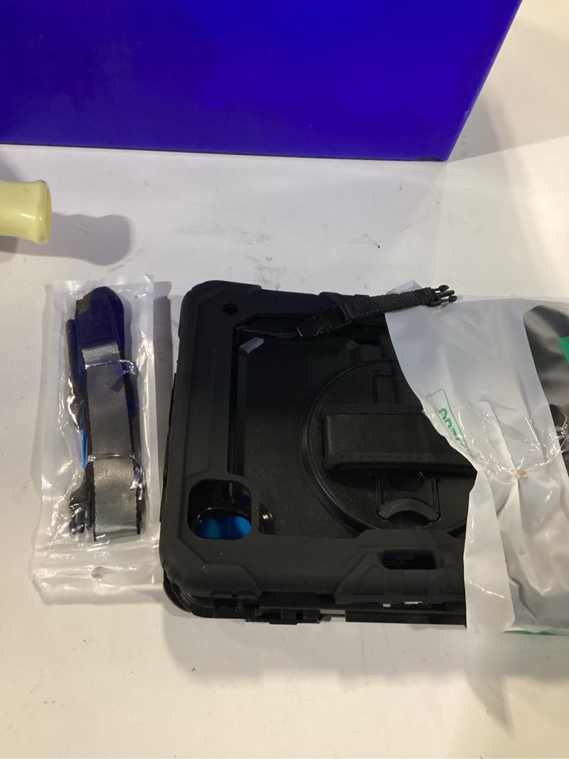 Condition photo showing Good Condition for seymac for ipad pro 11 inch case m5 2025 / m4 2024, heavy duty shockproof protective case with screen protector, 360° rotating stand, hand/shoulder strap and pen holder, black black 11 inch