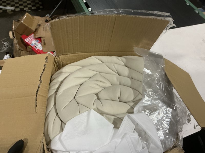 Condition photo showing Good Condition for mellow marshmellow comforter, oeko-tex fabric (sand, full/queen) | extra fluffy double-stuffed down alternative duvet insert, all-season temperature balancing, box stitch, twin / twin xl) sand full / queen