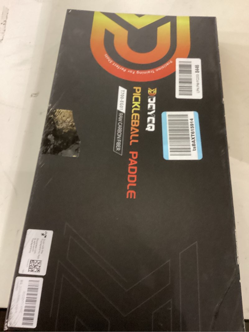 Condition photo showing New/Like New for Pickleball Paddles, Carbon Fiber Pickleball Paddle with a 13mm Polypropylene Honeycomb Core, Increased Power for Ultimate Spin & Consistency Black