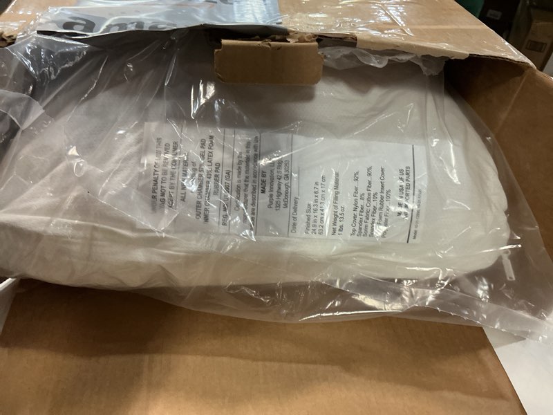 Condition photo showing New/Like New for Purple Harmony Pillow - Standard - Medium, Greatest Pillow Ever Invented, 360º Hex Grid & Talalay Latex Core - No Pressure Support, Stays Cool, Luxurious Comfort Standard – Medium