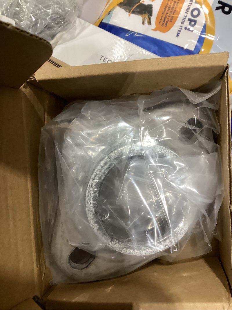 Condition photo showing Good Condition for 1.75" exhaust collector flange and donut gasket kit, 2 bolt 1.75 inch/44.5mm collector manifold flange donut manifold gasket with exhaust manifold bolts and nuts kit with springs(2 pcs flange)