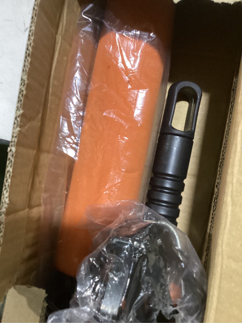 Condition photo showing Good Condition for buyplus 26ft reach light bulb changer for high ceilings with 5-20ft telescopic extension pole, easy flip-tab lock bulb changing pole extension with basket and suction cup for recessed lights