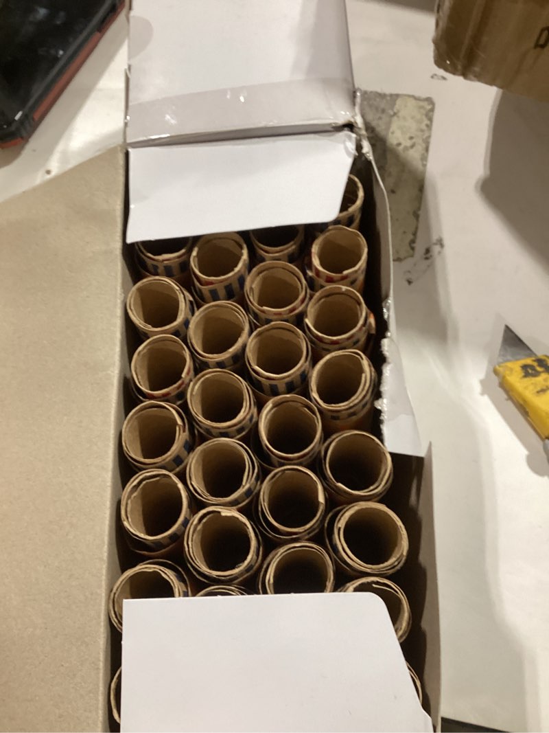 Condition photo showing Good Condition for hfkpjrt 192 pcs coin rolls wrappers, bulk preformed coin wrappers for all coins, quarters, pennies, nickels and dimes rolls wrappers for bank office home school