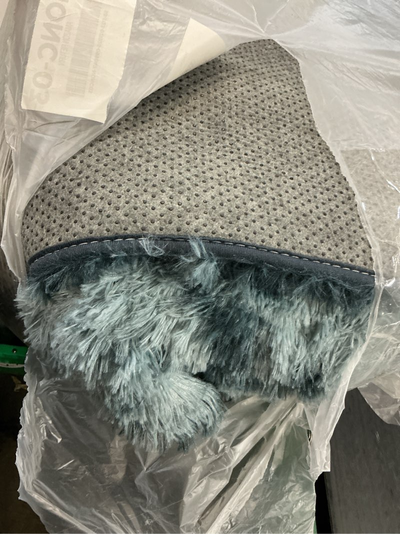 Condition photo showing Good Condition for upgrade non-slip plush rugs for living room, soft shaggy carpets for living room, fuzzy rugs for kids' room, perfect decor for modern home new blue grey 8x10feet blue gray 8' x 10' (rectangular)