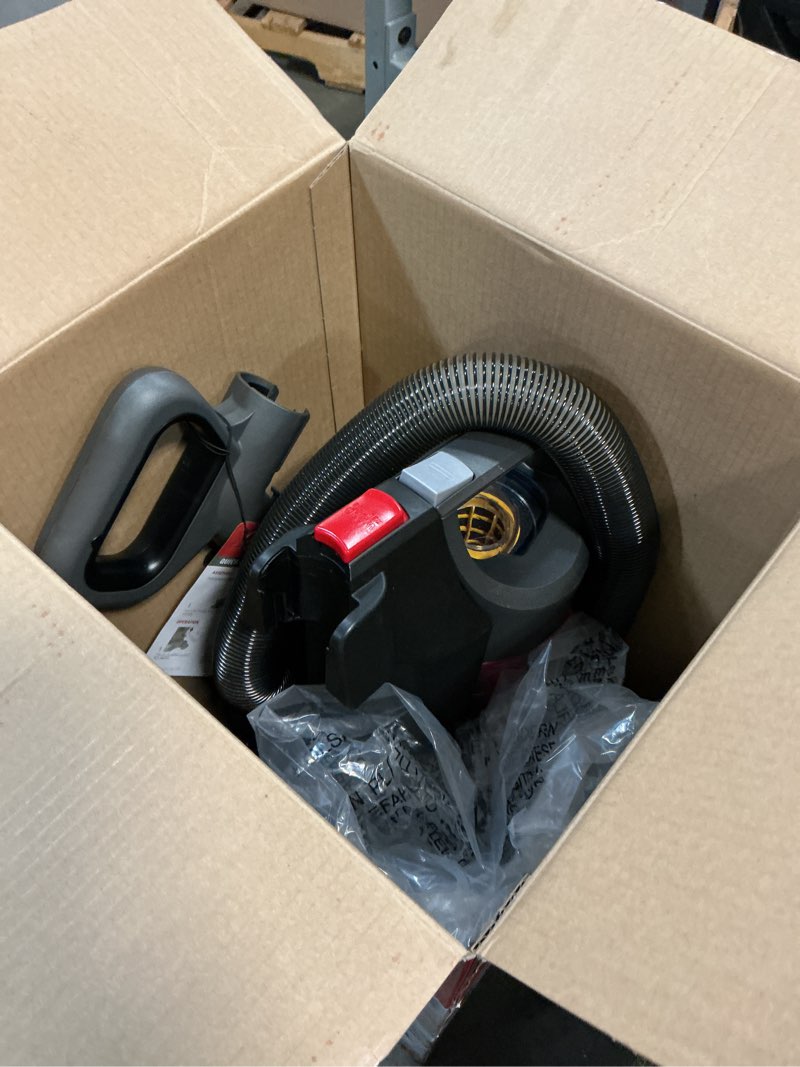Condition photo showing As Is for hoover rewind pet upright bagless vacuum cleaner for carpet and hard floors, automatic cord rewind, above floor cleaning corded vacuum cleaners for home use, gray