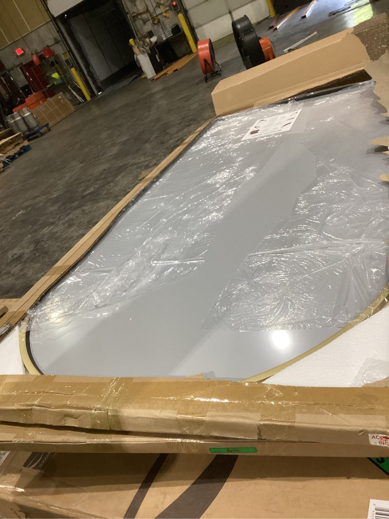 Condition photo showing Good Condition for beautypeak 77"x38" large arch mirror full length, oversized wall mirrors with aluminum alloy frame, full body floor mirror for bedroom, dressing room, gold gold 77"l x 38"w