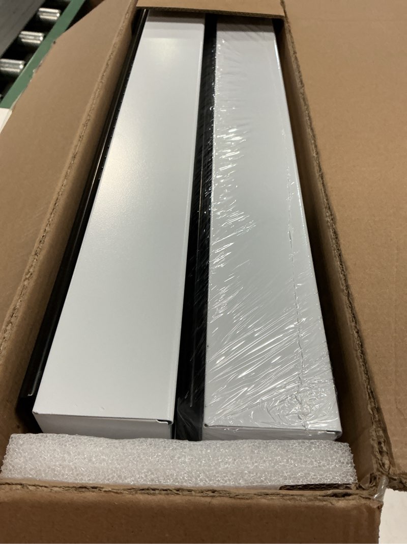 Condition photo showing New/Like New for 2 Pack Expandable Pull Out Cabinet Organizer 21" Deep with Raising Pad for Framed Cabinets,Upgrade 3 Slide Rails Slide Out Drawers,Roll Out Shelves Adhesive,Adjustable Width 9"-14.1" White White 21"D x 9"-14.1"W(2Pack)