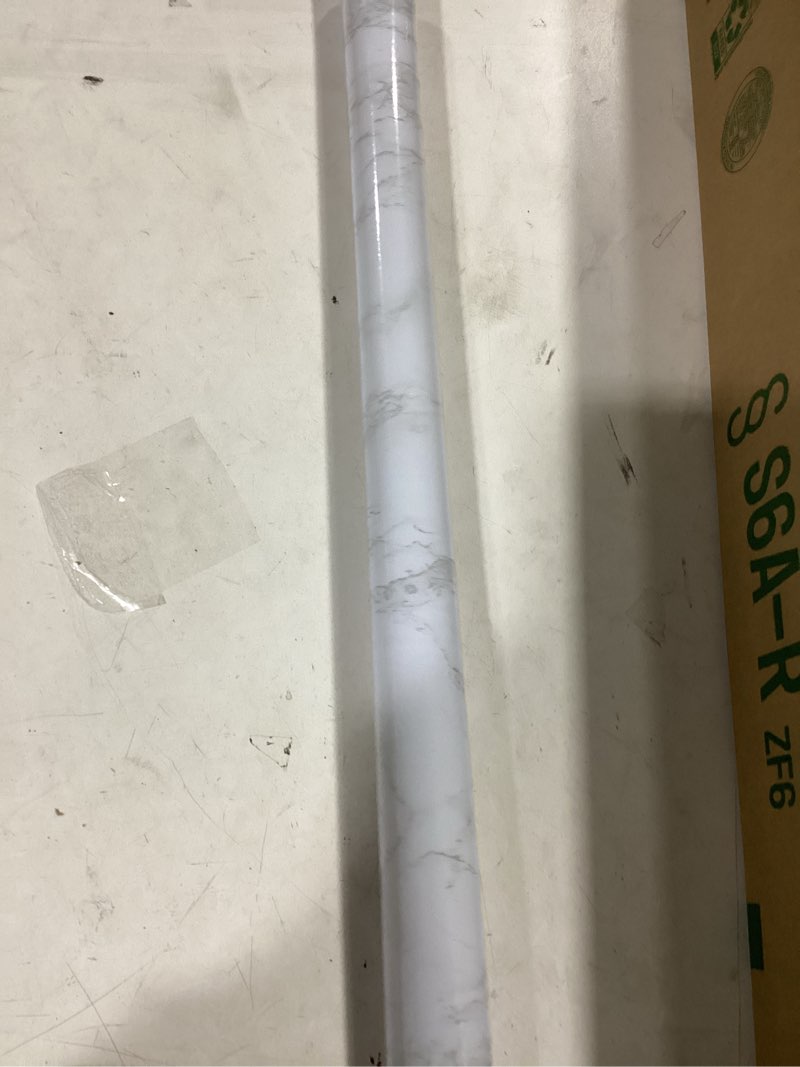 Condition photo showing As Is for practicalws marble wallpaper granite white and grey paper roll 23.6" x 118" kitchen countertop cabinet furniture is renovated thick pvc easy to remove without leaving glue upgrade 23.6" x 118" gray/white