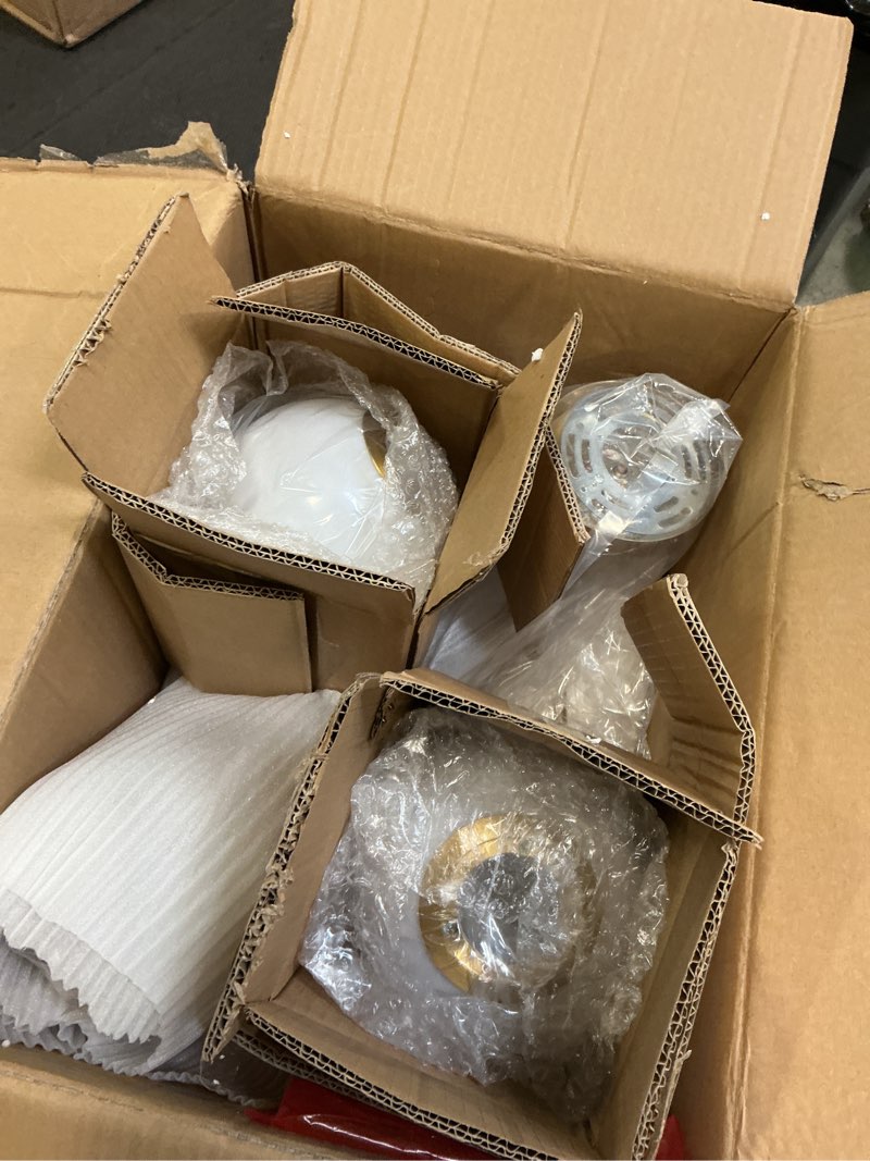 Condition photo showing Good Condition for HOLKIRT Mid-Century Modern Wall Sconces Bathroom Globe Vanity Light Fixture Brass Set of 2 Glass