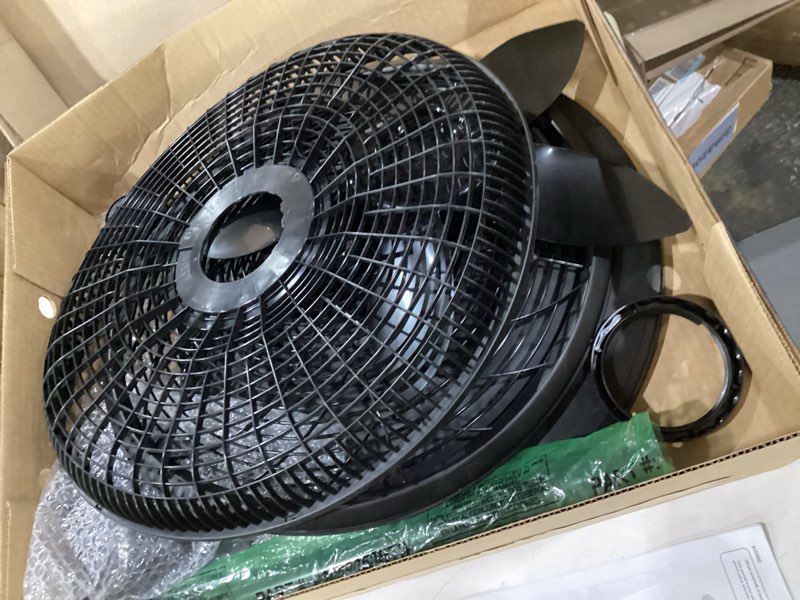 Condition photo showing Good Condition for lasko oscillating pedestal fan - lasko fan with adjustable height and 3 cooling speeds, portable, 18", white, 1820