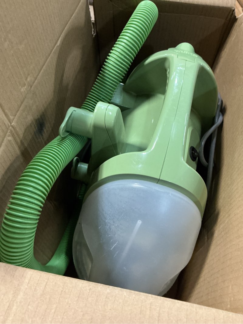 Condition photo showing As Is for bissell little green multi-purpose portable carpet and upholstery cleaner, car and auto detailer, with exclusive specialty tools, green, 1400b
