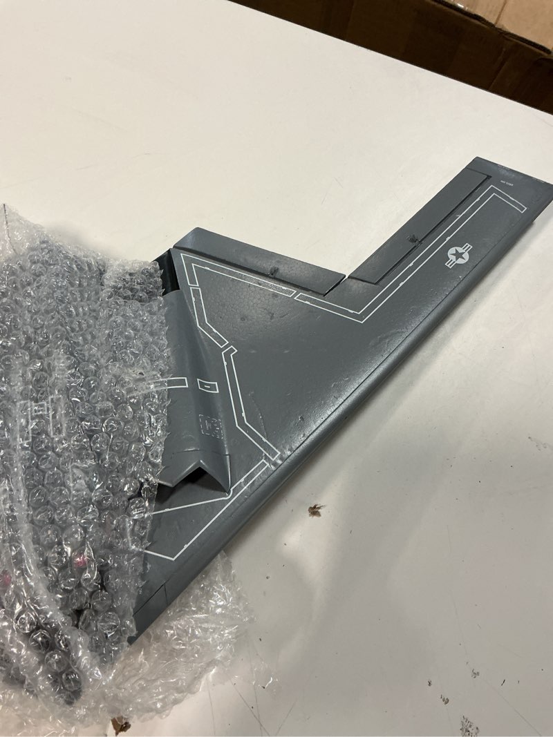 Condition photo showing As Is for 1/200 scale b-2 spirit military aircraft toy quick build model usaf stealth strategic heavy bomber plastic building airplane model kit gift for adults and kids (20 pieces) 8.b-2