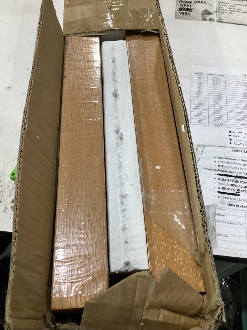 Condition photo showing New/Like New for metal air conditioner fence 2 panels - 40.27" w x 54.6" h outdoor privacy screen, no dig wooden privacy screen for ac unit, trash can, pool equipment, yard garden 40.27"x54.6"(2 panels) brown