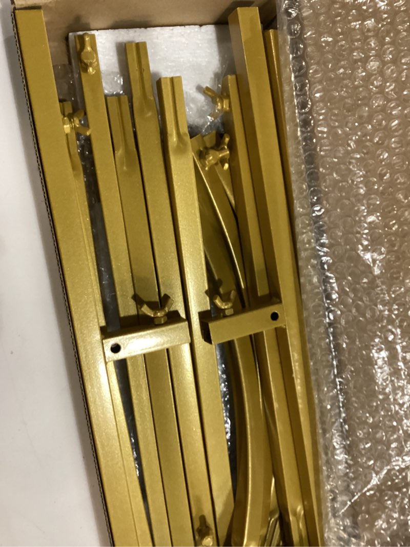 Condition photo showing Good Condition for Asee'm 6FT Metal Arch Backdrop Stand Gold Arched Backdrop Frame for Wedding Party Ceremony Birthday Bridal Baby Shower Garden Floral Balloon Arch Decoration