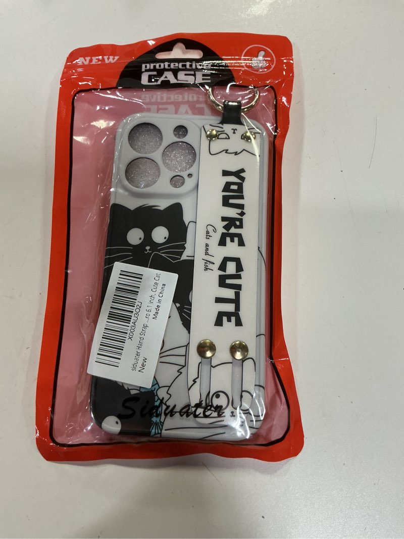 siduater Hand Strap Holder Case for 6.1" iPhone 13 Pro with Kickstand, Wrist Strap Band Soft Design 