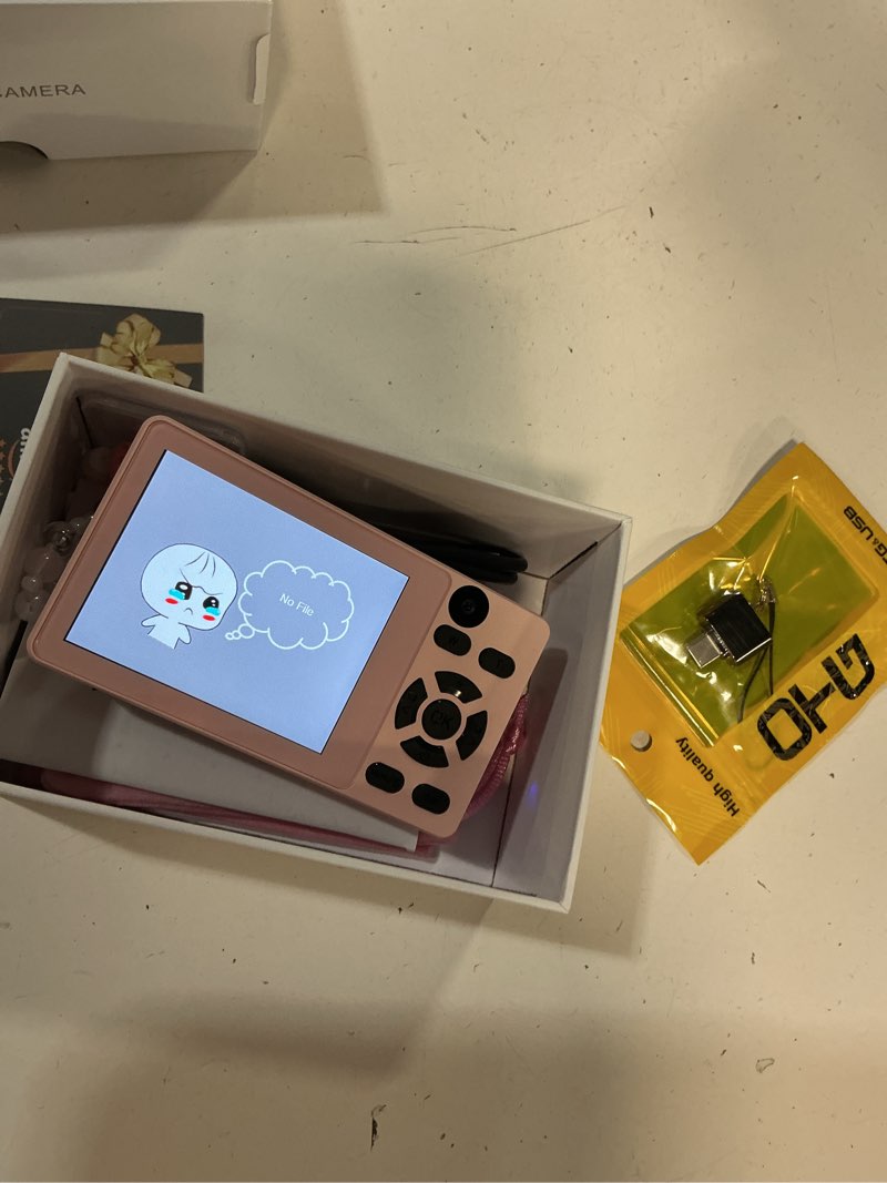 Condition photo showing Good Condition for digital camera with front rear lens, autofocus 64mp 4k camera for photography with 32gb card, portable compact point and shoot camera for teens adult beginner with metal shell, 2000mah battery pink 64mp with dual lens