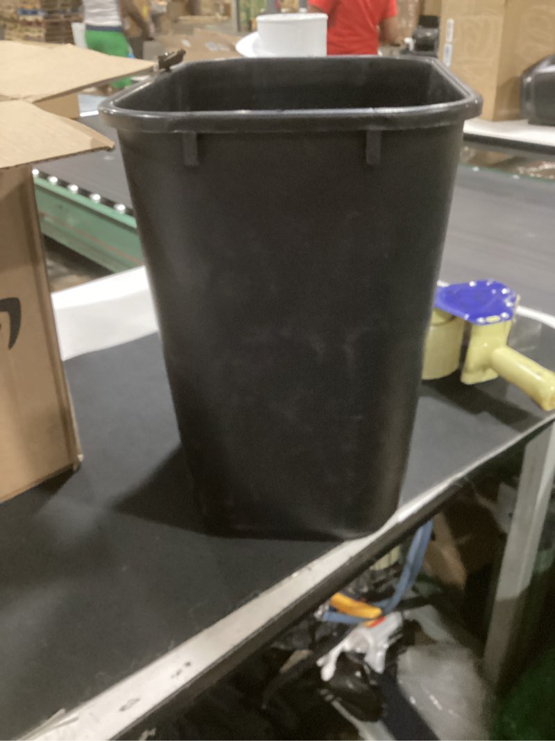 Condition photo showing Good Condition for storex medium waste basket, 15 x 10.5 x 15 inches, black, 1 count (00710a24c)