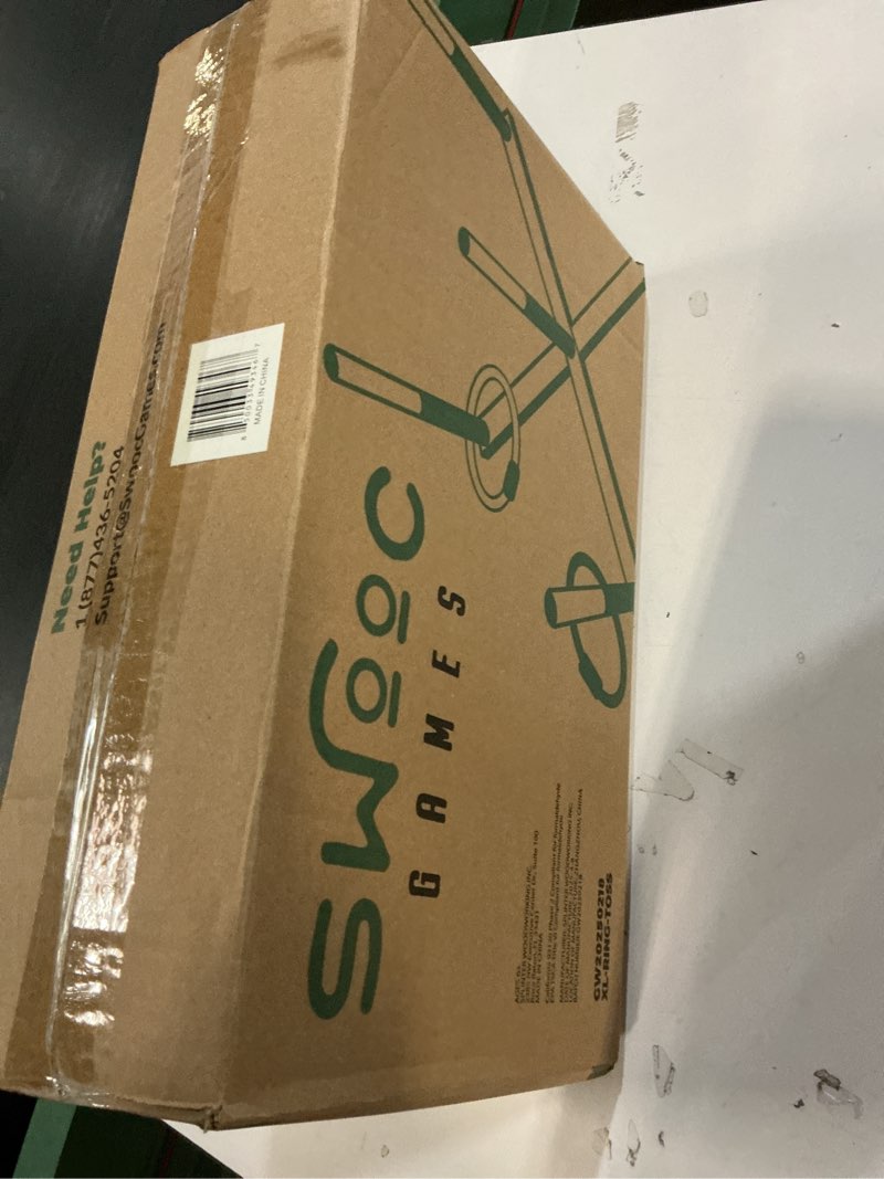 Condition photo showing Good Condition for SWOOC Games - Rustic Ring Toss Game (All Weather) - Easy Setup & Extra Games Included - Ring Toss Game for Adults - Outdoor Acitivities for Adults - Yard Toys for Kids - Backyard Fun - Outdoor Party X-Large