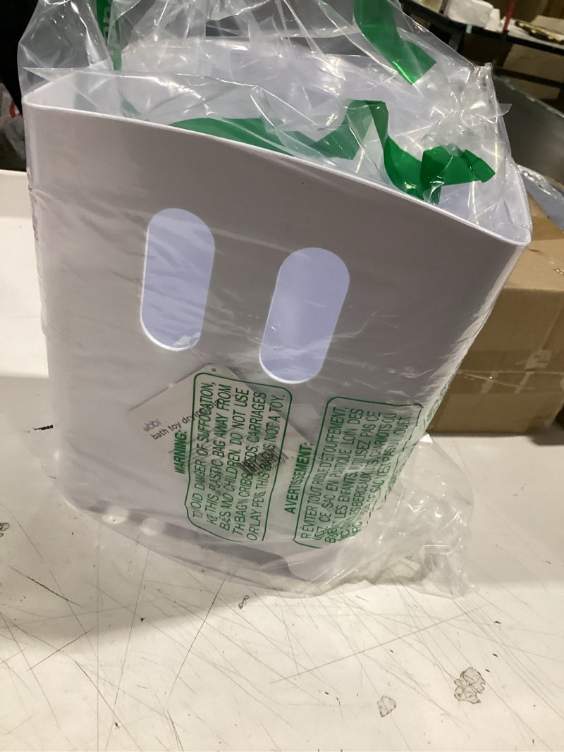 Condition photo showing Good Condition for ubbi freestanding bath toy organizer bath caddy with removable drying rack bin and scoop for toddlers and baby, gray gray drying bin one size