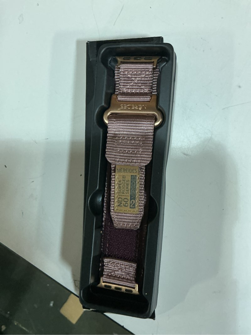 Condition photo showing Good Condition for compatible with apple watch series 11 band series 10/9/8/7/6/5/4/se/se2/se3,nylon sports strap with woven design for women 42mm/40mm/41mm/38mm,purple purple 38/40/41/42mm l