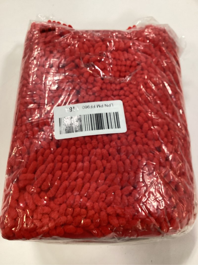 Condition photo showing Good Condition for LuxUrux Red Bathroom Rugs – Soft Christmas 30x17 Bath Mat, Non?Slip, Absorbent, Machine Washable, Plush Bathroom Floor Rug for Holiday Décor & Everyday Luxury 30'' x 20'' Red