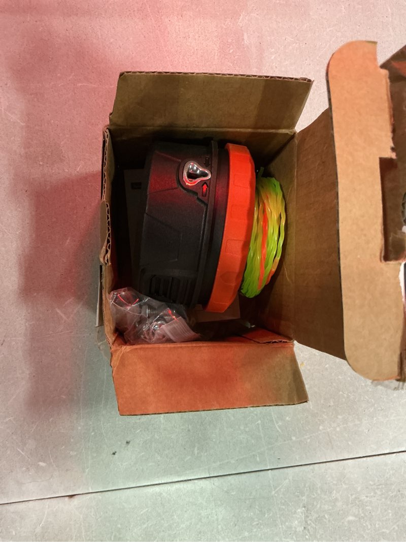 Condition photo showing Good Condition for weed eater head quick load replacement head compatible with stihl fs, husqvarna 300/500, echo srm, ego, dewalt, worx and more (fits most trimmer models) (orange)