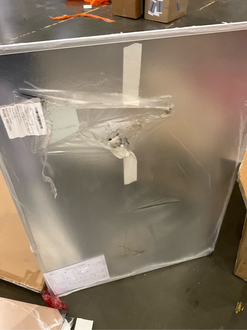 Condition photo showing As Is for VIZ-PRO Magnetic Whiteboard/Dry Erase Board, 48 X 36 Inches, Silver Aluminium Frame