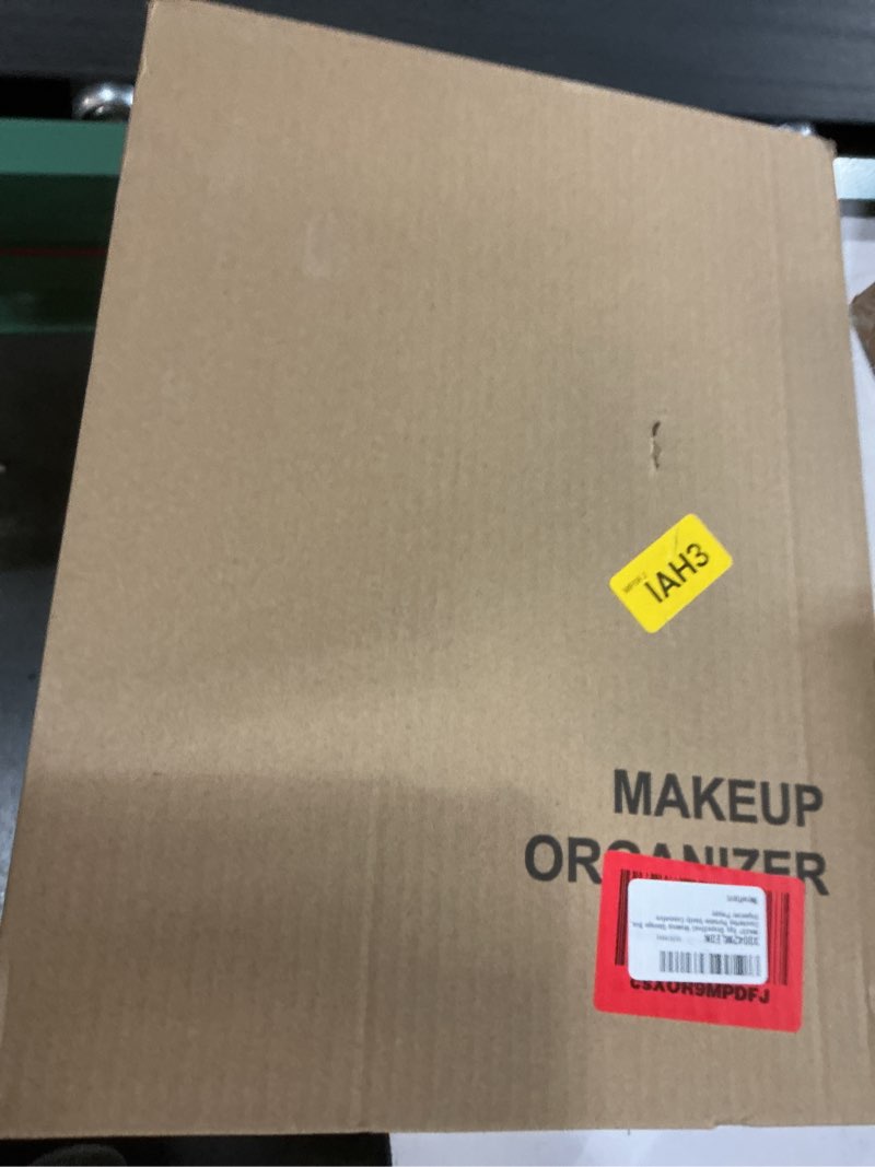 Condition photo showing New/Like New for MASSY Egg Shape(Oval) Makeup Storage Box, Countertop Portable Vanity Cosmetics Organizer Preppy Blue