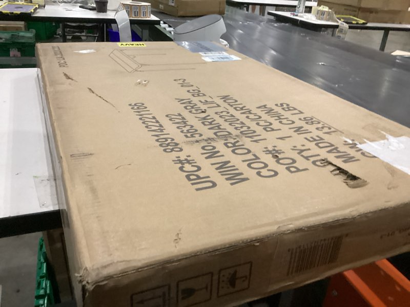 Flash Furniture Dunham 2.83' Square Plastic Folding Event Table with Carrying Handle, Bi-Fold Banque