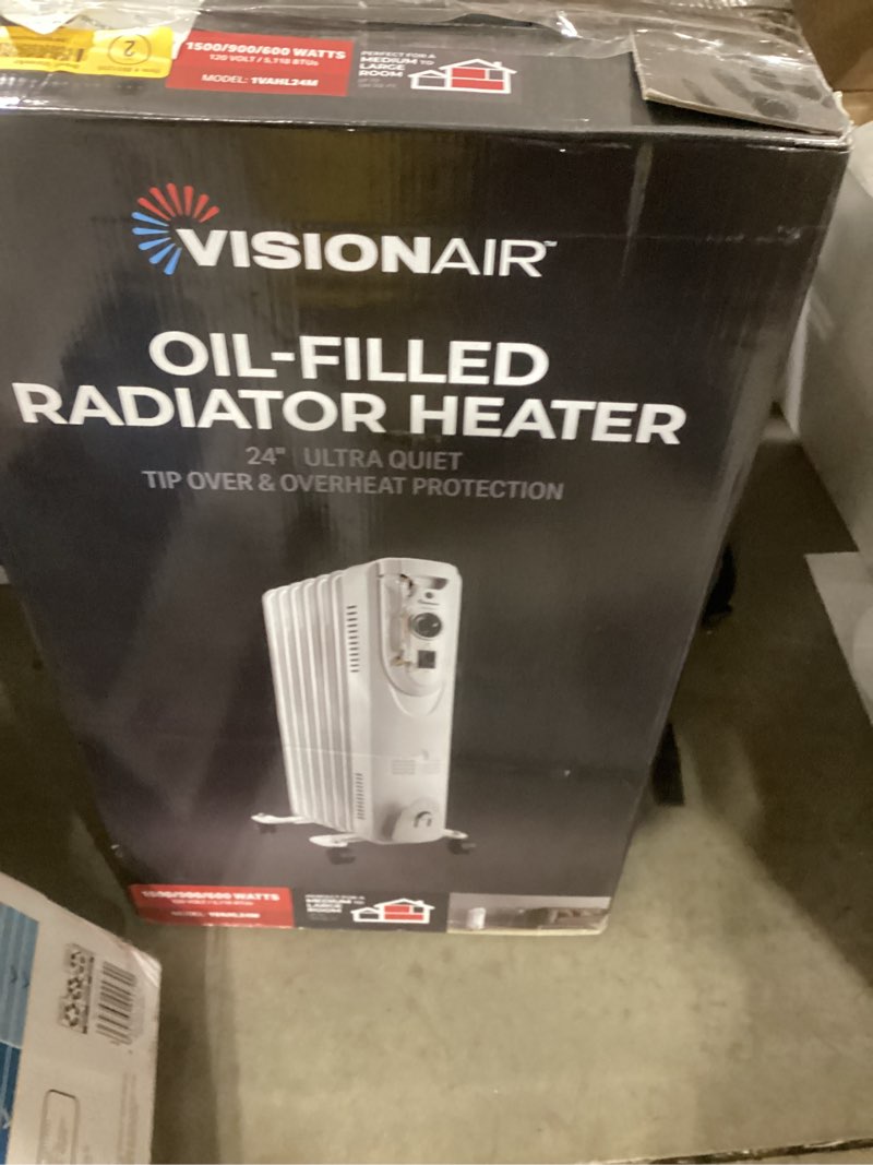 Condition photo showing Good Condition for VisionAir Oil-Filled Radiant Electric Heater 1500 -Watt Oil-filled radiant Tower Indoor Electric Spac
