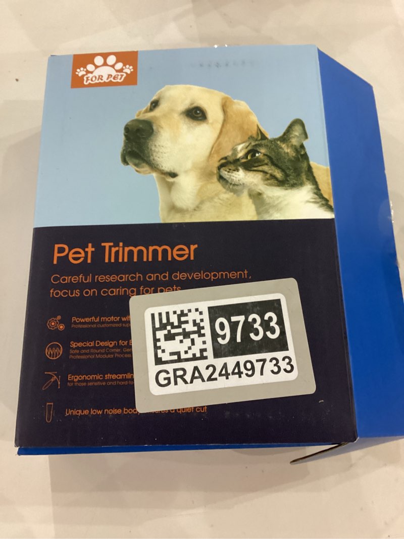 Veeconn Dog Grooming Clippers Kit-Electric Rechargeable Cat Trimmer Tools-Cordless Quiet Pet Nail Pa