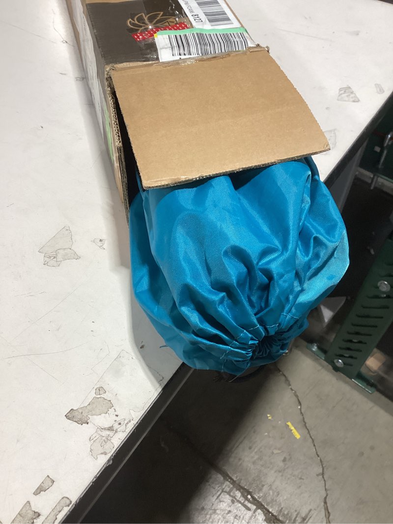 Condition photo showing New/Like New for AMMSUN 6.5ft Twice Folded Portable beach umbrella with Sand Anchor Windproof Tilt Pole Air vent UPF 50+ Protection Fits in a large Suitcase Compact For Travel Patio Garden Pool Backyard Sky Blue 6.5ft Light Blue