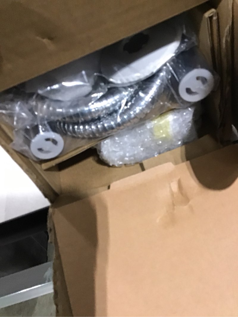 Condition photo showing Good Condition for Handheld Showerhead & Rain Shower Combo for Easy Reach, 27.5" Drill-free Stainless Steel Slide Bar, 5”of 5-setting Handheld Shower and Showerhead, with 5ft Hose - Polished Chrome