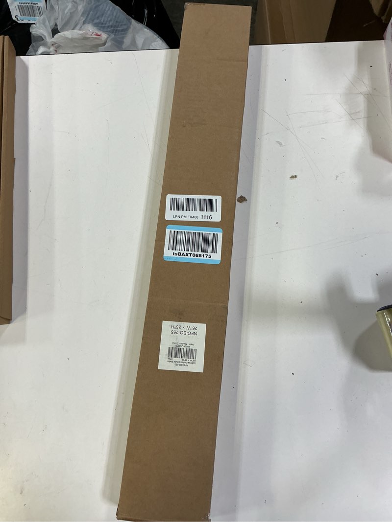 Condition photo showing New/Like New for LazBlinds Cordless Cellular Shades, No Tools No Drill Blackout Honeycomb Shades Pleated Blinds for Windows, 26'' W x 36'' H, Silver White Blackout-silver White 26'' W x 36'' H