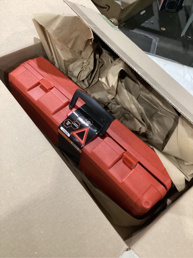 Condition photo showing New/Like New for Xpose Safety Reflective Emergency Triangles 3 Pack - Roadside Car Safety and Warning Tool - DOT Approved Triangle Reflectors - Red and Orange Automotive Vehicle Road Visibility and Hazard Marker 3 Packs