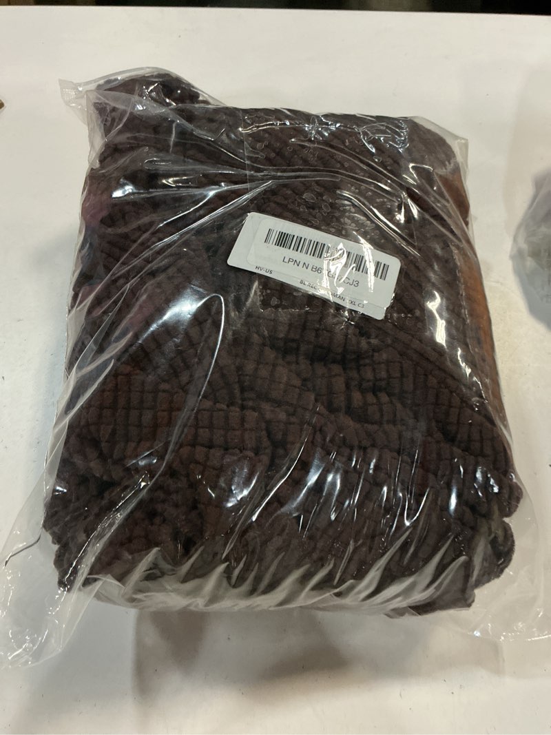 Condition photo showing Good Condition for h.versailtex ottoman and sofa seat cushion combined cover slipcover rectangle sofa slipcover fit length 56'-75' suitable for l shaped seat cushion cover or chaise part cover stretch thick - chocolate rectangle-xx-large chocolate
