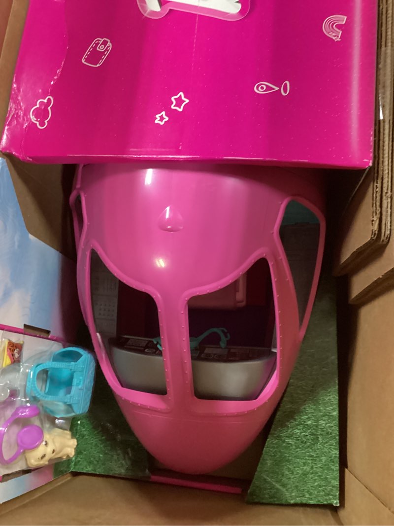 Condition photo showing New/Like New for Barbie Dreamplane Airplane Toys Playset with 15+ Accessories Including Puppy, Snack Cart, Reclining Seats and More (Amazon Exclusive)