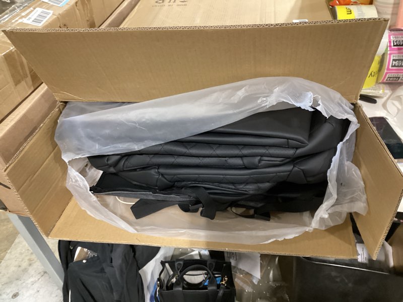 Condition photo showing Good Condition for super cover® for toyota tacoma seat covers (double cab gas only): 2024 2025 2026 full set faux nappa leather coverage for tacoma 4th pickup truck accessories, waterproof car seat protector, black black full set