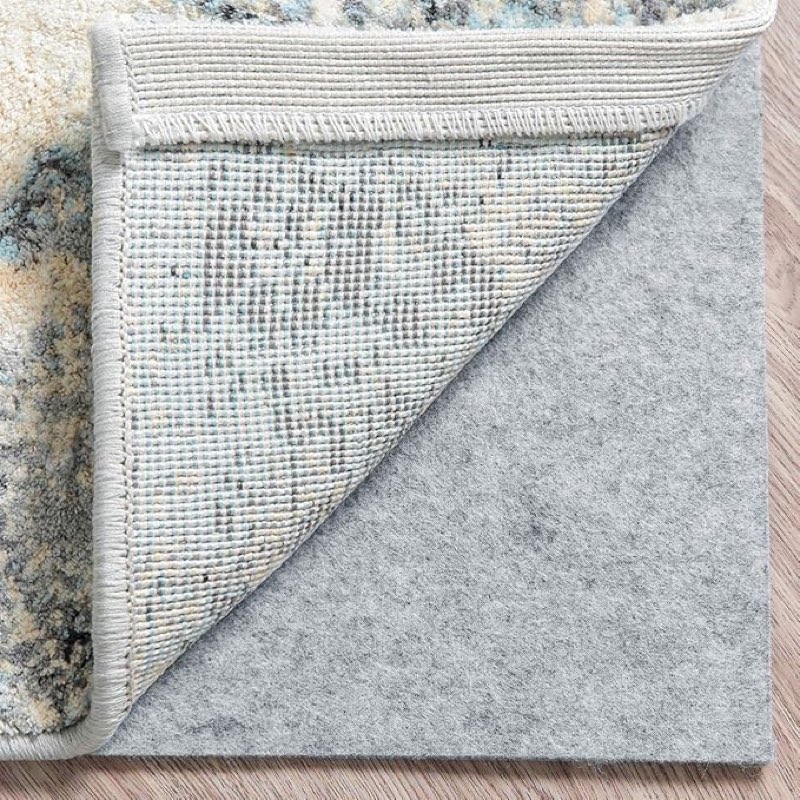 Felt Area Rug Pad 8x10-1/4" Thick Under Rug Non Slip Pad for Hardwood Floors,Cushioned Gripper Pads for Carpet