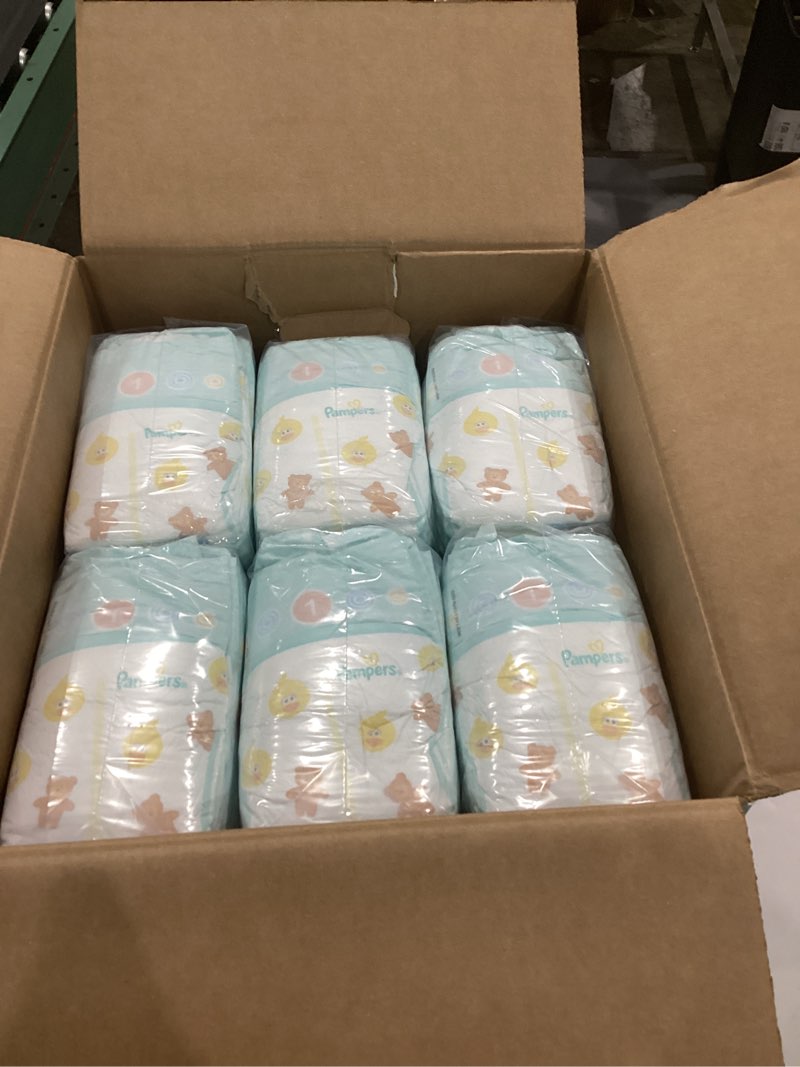 Condition photo showing New/Like New for pampers diapers - baby dry - size 1, 204 count, absorbent disposable infant diaper (packaging may vary) size 1 204